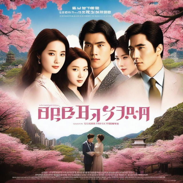 A poster for a Scottish, Korean, and Hong Kong romance film about three couples called 'Eternal Summer'