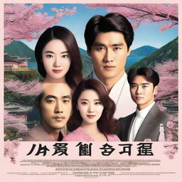 A poster for a Scottish, Korean, and Hong Kong romance film about three couples called 'Eternal Summer'