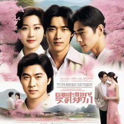 A poster for a Scottish, Korean, and Hong Kong romance film about three couples called 'Eternal Summer'