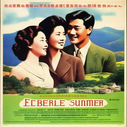 A poster for a Scottish and Hong Kong romance film about three couples called 'Eternal Summer'