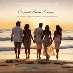 A poster for a romance film about three couples called 'Eternal Summer'