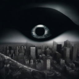 A dark wave-themed image featuring a detailed eyeball as the focal point