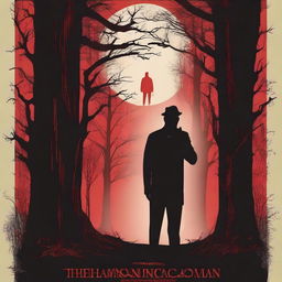 Design a terrifying movie poster for a horror film titled 'The Harmonica Man'