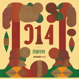 Create a book cover design featuring Igbo language numbering