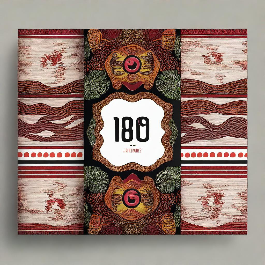 Create a book cover design featuring Igbo language numbering