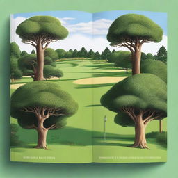 A detailed illustration for a guide to trees on a golf course by Matt Flynn