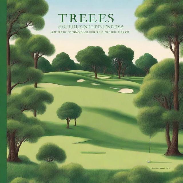 A detailed illustration for a guide to trees on a golf course by Matt Flynn