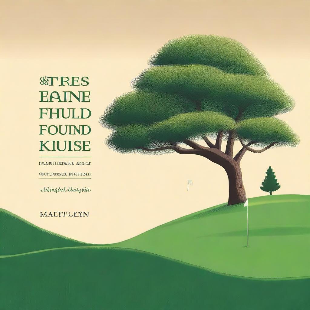 Create a book cover for a book titled 'Trees found on golf courses' by Matt Flynn