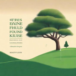 Create a book cover for a book titled 'Trees found on golf courses' by Matt Flynn