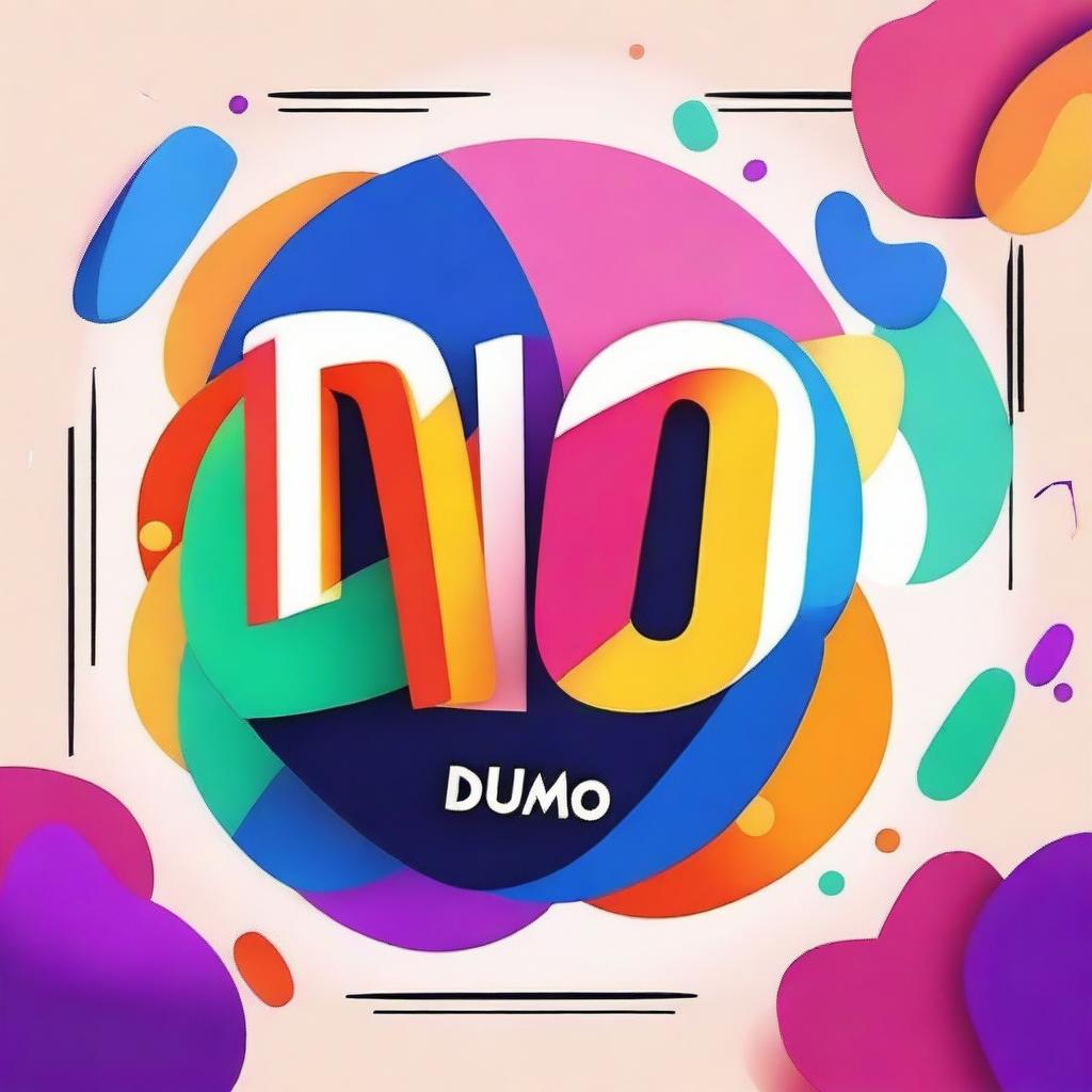 Create an image with the word 'dizimo' in a visually appealing and artistic style, incorporating vibrant colors and modern typography