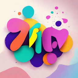 Create an image with the word 'dizimo' in a visually appealing and artistic style, incorporating vibrant colors and modern typography