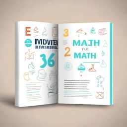 Create a book cover for a study guide titled 'The Script for Studying Math' aimed at 18-year-olds