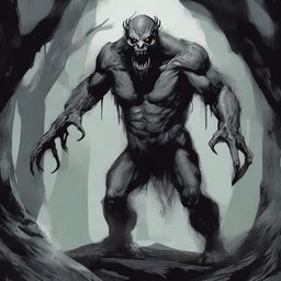 An illustration of a monster for a Dungeons and Dragons campaign