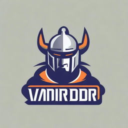 A detailed logo for a college football team featuring a warrior without any letters or text