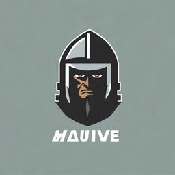 A detailed logo for a college football team featuring a warrior without any letters or text