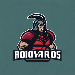 A detailed logo for a college football team featuring a warrior without any letters or text