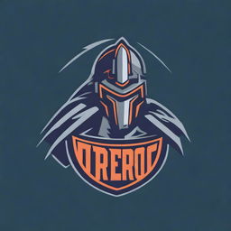 A detailed logo for a college football team featuring a warrior without any letters or text