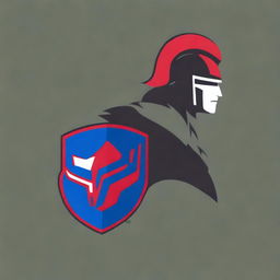 A college football team logo featuring a fierce and determined warrior without any letters or text