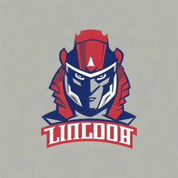 A detailed logo for a college football team featuring a warrior without any letters or text