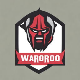 A detailed logo for a college football team featuring a warrior without any letters or text