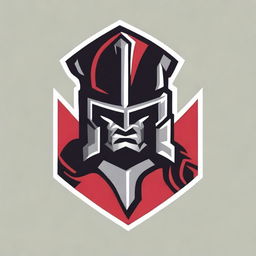 A detailed logo for a college football team featuring a warrior without any letters or text