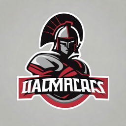 A detailed logo for a college football team featuring a warrior without any letters or text