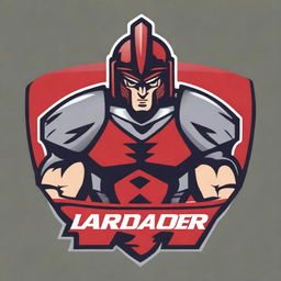 A detailed logo for a college football team featuring a warrior without any letters or text