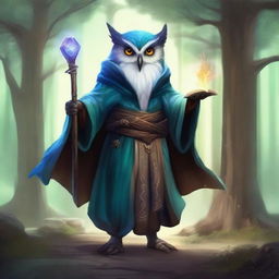 Create a character for Dungeons and Dragons that is an Owlin sorcerer