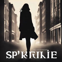 Design a book cover for a fiction novel featuring a white girl named Sparkle who goes missing, and her pimp is on a quest to find her killer