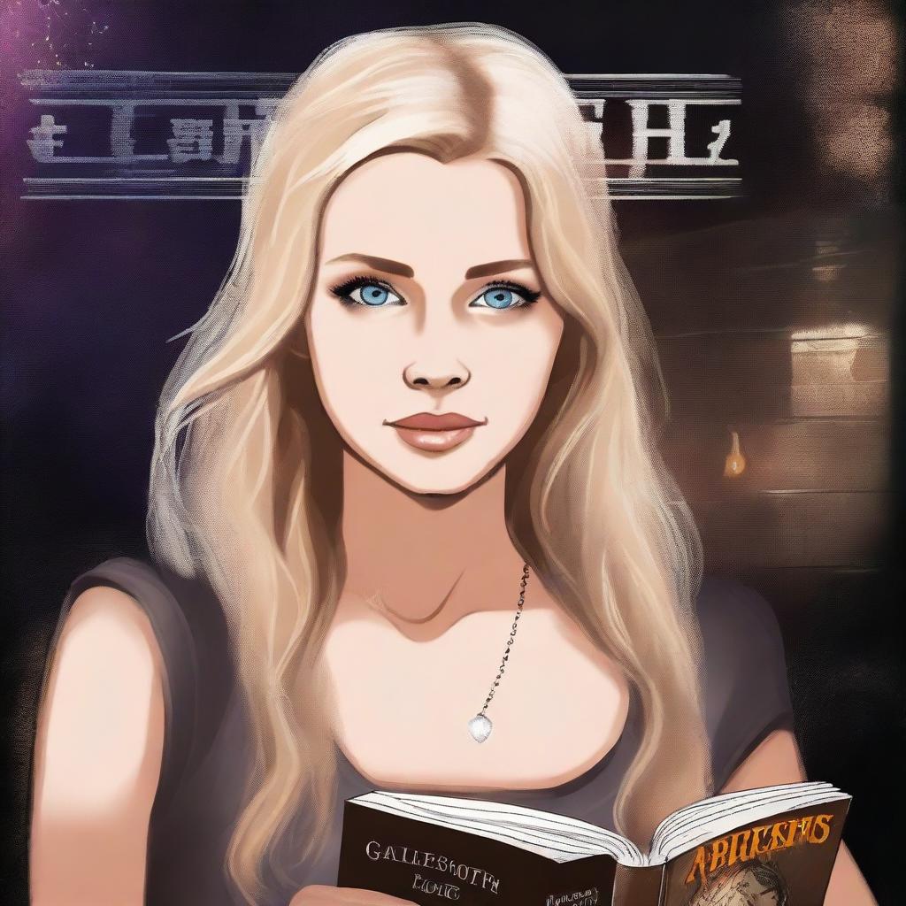 Create a book cover for a fiction novel featuring a white girl named Sparkle who goes missing, and her pimp is determined to find her killer