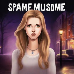 Create a book cover for a fiction novel featuring a white girl named Sparkle who goes missing, and her pimp is determined to find her killer