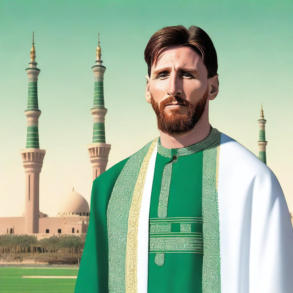 A detailed image of Lionel Messi in Saudi Arabia