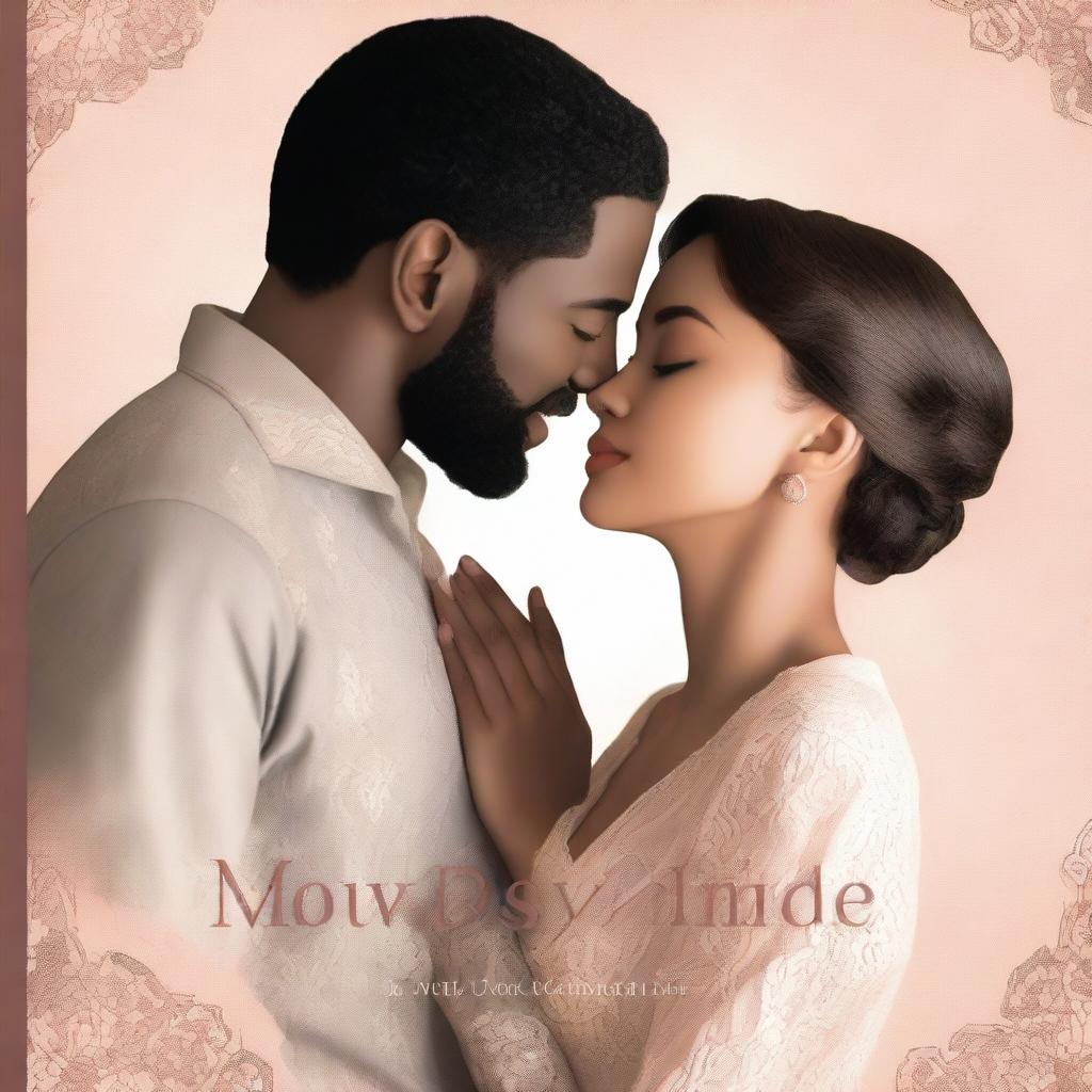 A book cover featuring a man and woman looking at each other lovingly