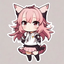 Create a cute illustration of Astolfo from the Fate series