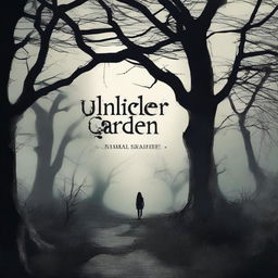 Create a book cover for a thriller novel titled 'Under Our Garden' by Nimal Kashif