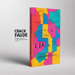 Create a colorful and aesthetic book cover for a story titled 'CRACK IN THE FACADE'