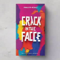 Create a colorful and aesthetic book cover for a story titled 'CRACK IN THE FACADE'