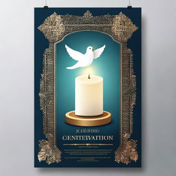 A poster design for a religious anniversary celebration