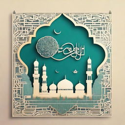 A beautiful poster celebrating an Islamic anniversary