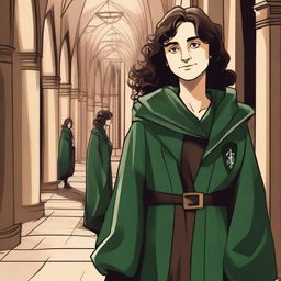 A detailed illustration of Merula Snyde, a character from the Harry Potter series