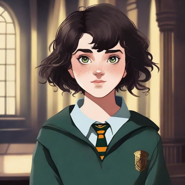 Create an image of Merula Snyde, a character from the Harry Potter universe