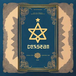 Create a book cover that explores the rich history and culture of Judaism