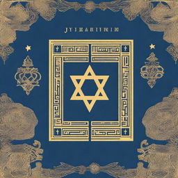 Create a book cover that explores the rich history and culture of Judaism