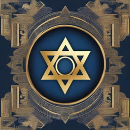 Create a book cover that explores the rich history and culture of Judaism