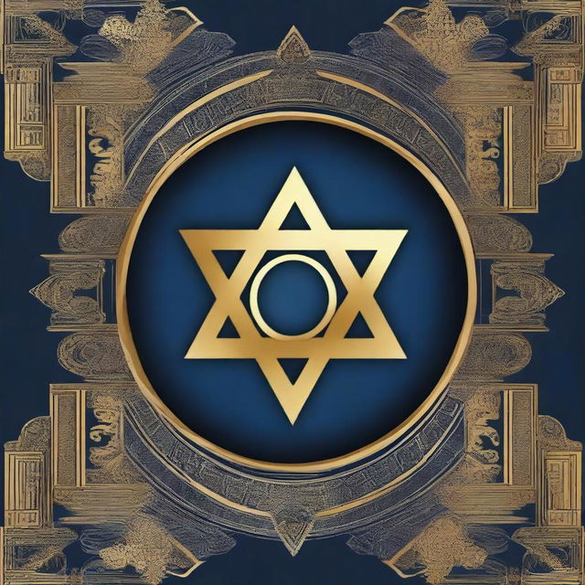 Create a book cover that explores the rich history and culture of Judaism