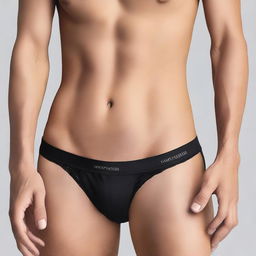 A person wearing Calvin Klein sexy underwear, posing confidently