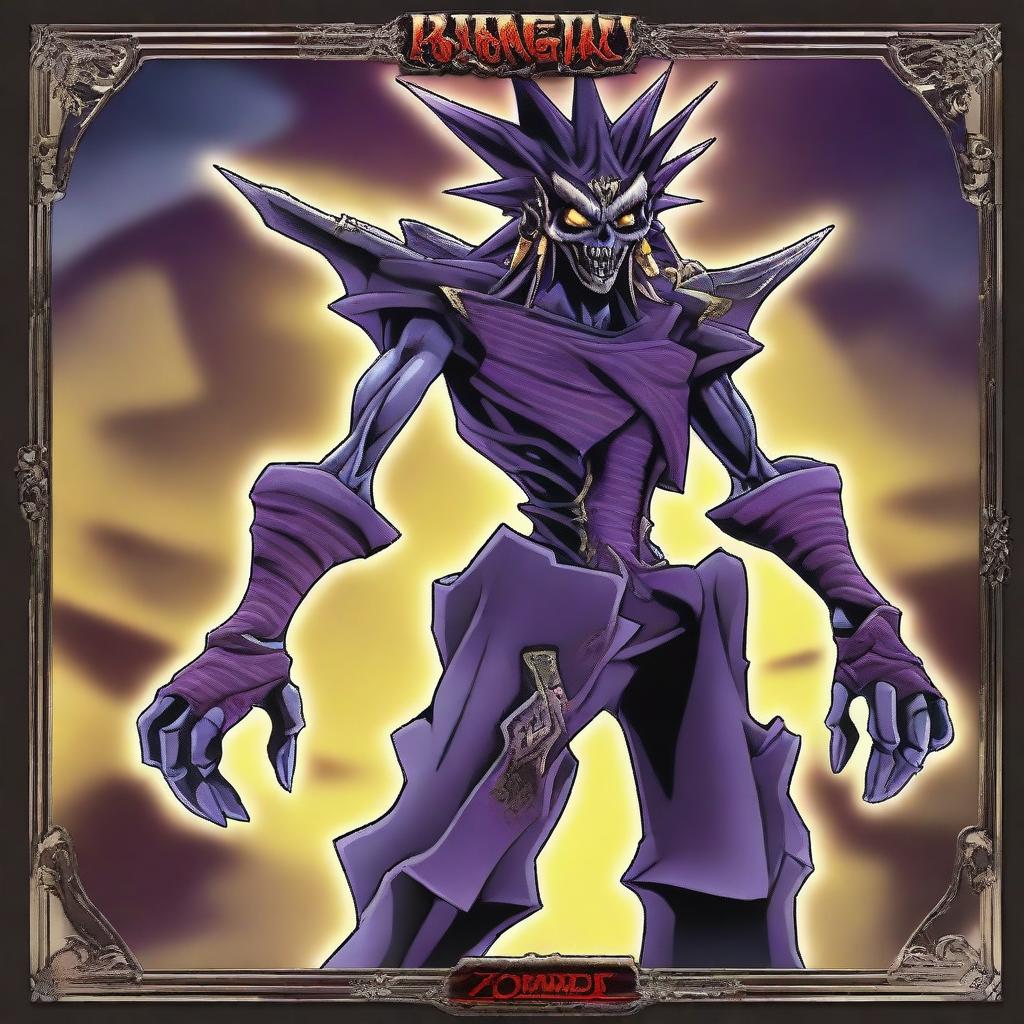 A detailed and visually striking image of a Yu-Gi-Oh! zombie deck for the year 2024