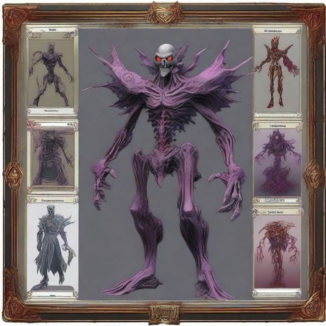 A detailed and visually striking image of a Yu-Gi-Oh! zombie deck for the year 2024