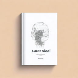 Design a minimal book cover for a knowledge book about using artificial intelligence to write a great book