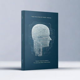 Design a minimal book cover for a knowledge book about using artificial intelligence to write a great book